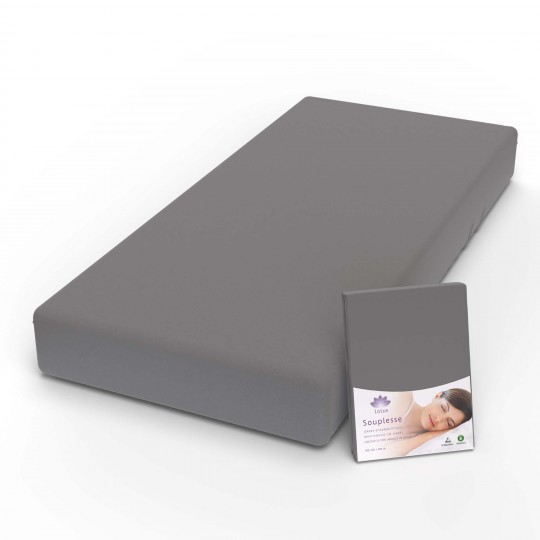 Fixleintuch Jersey Souplesse dunkelgrau 52