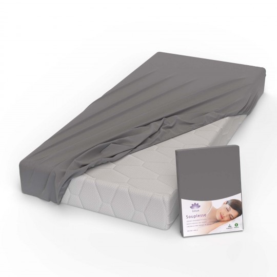 Fixleintuch Jersey Souplesse dunkelgrau 52