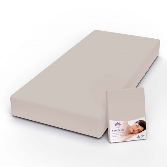 Fixleintuch Jersey Souplesse greige 20